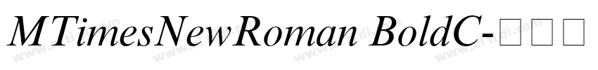 MTimesNewRoman BoldC字体转换